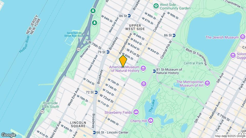 136 W 78th St Map and Location Details