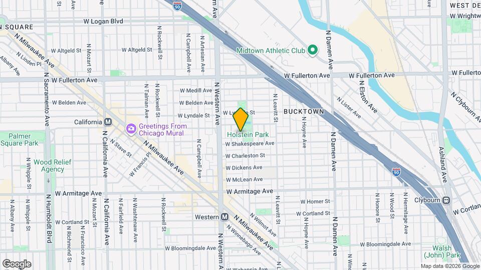 2142 N Oakley Ave Mapa y Detalles de la Ubicación