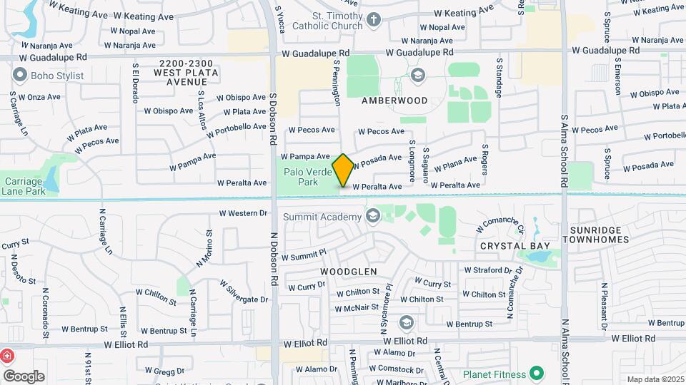 1761 W Peralta Ave Map and Location Details