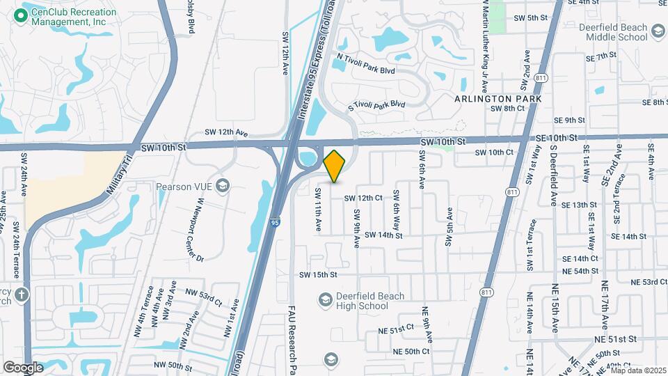 1210 SW 10th Terrace Map and Location Details