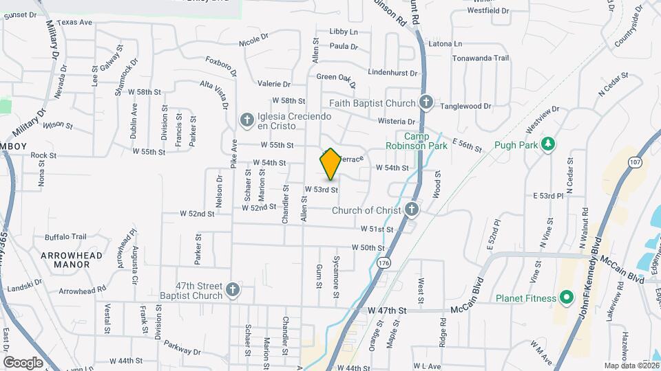 409 W 53rd St Map and Location Details