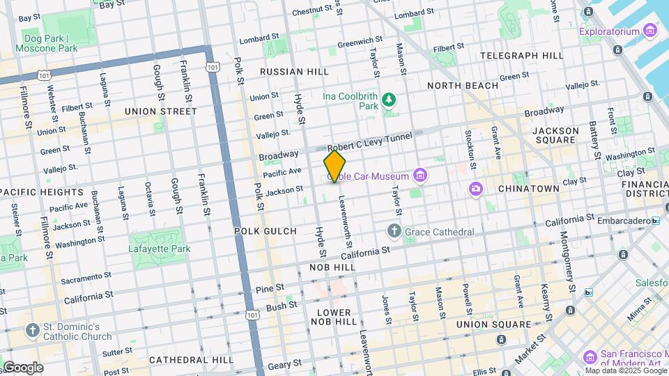 1315 Jackson St Mapa y Detalles de la Ubicación