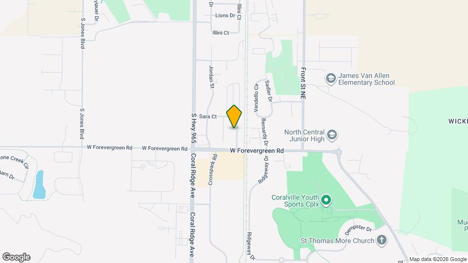 1795 Sara Ct Mapa y Detalles de la Ubicación