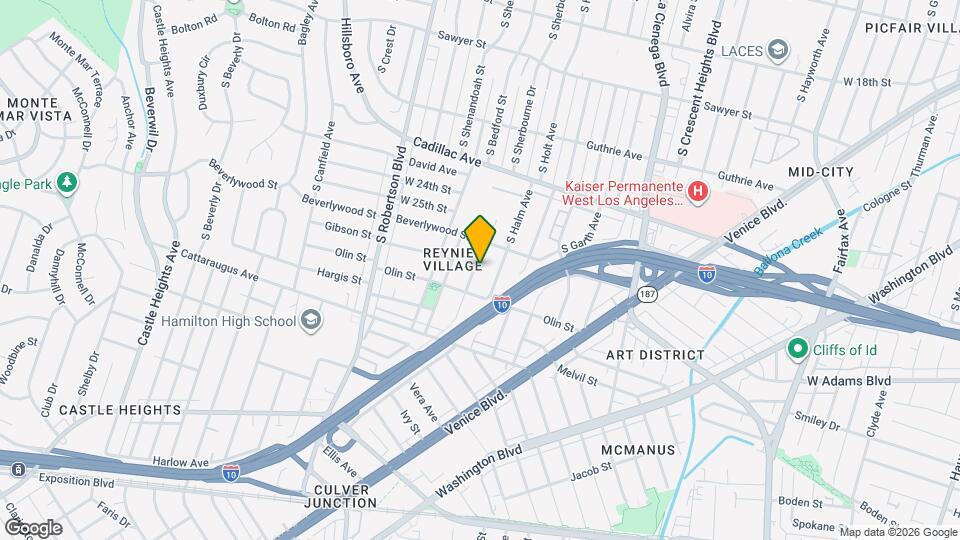 2630 S Bedford St Map and Location Details