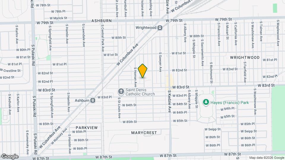 8228 S Christiana Ave Map and Location Details