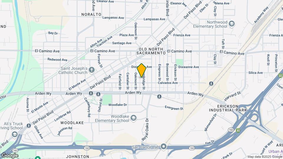 2321 Cambridge St Map and Location Details