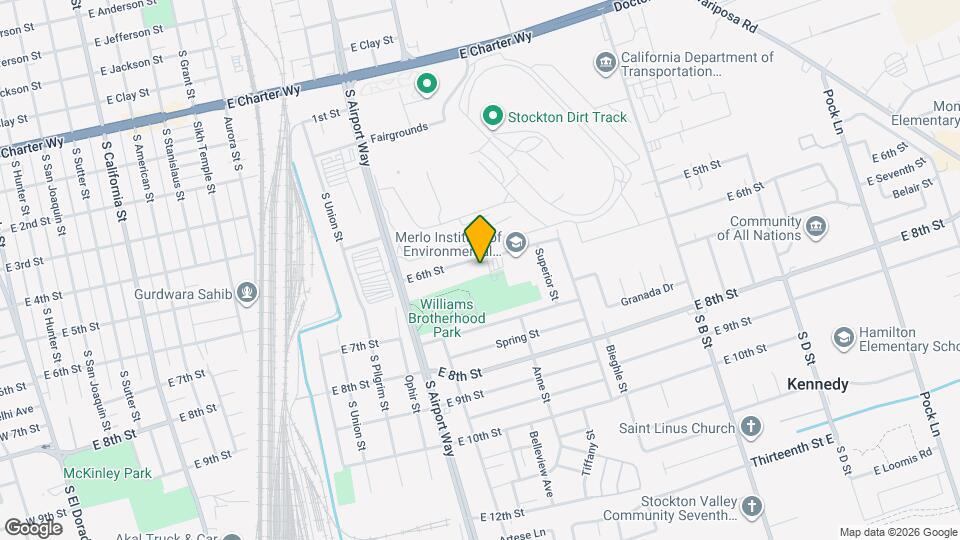 1624 E 6th St Mapa y Detalles de la Ubicación