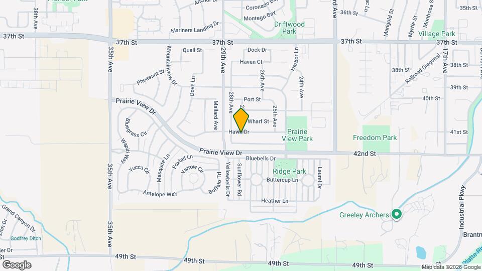 2702 Hawk Dr Map and Location Details