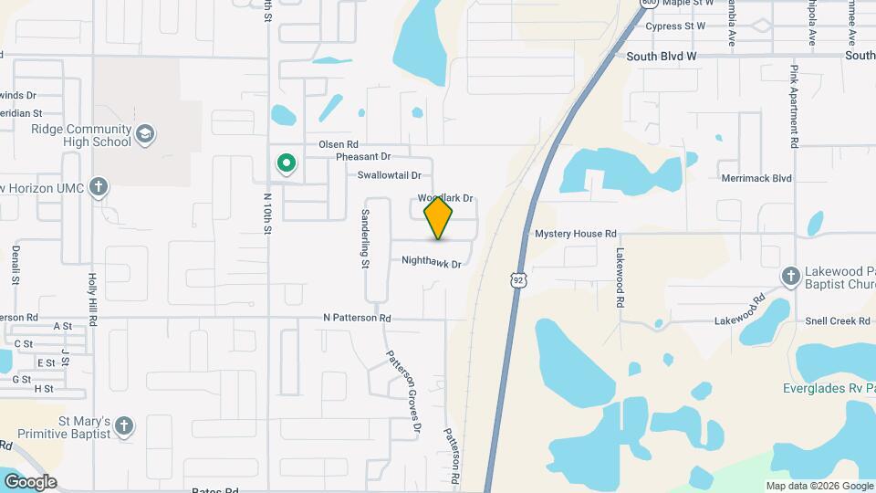 1501 Woodlark Dr Map and Location Details