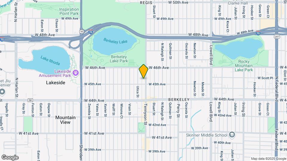 4521 Tennyson St Map and Location Details