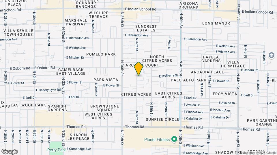 3221 N 37th St Map and Location Details