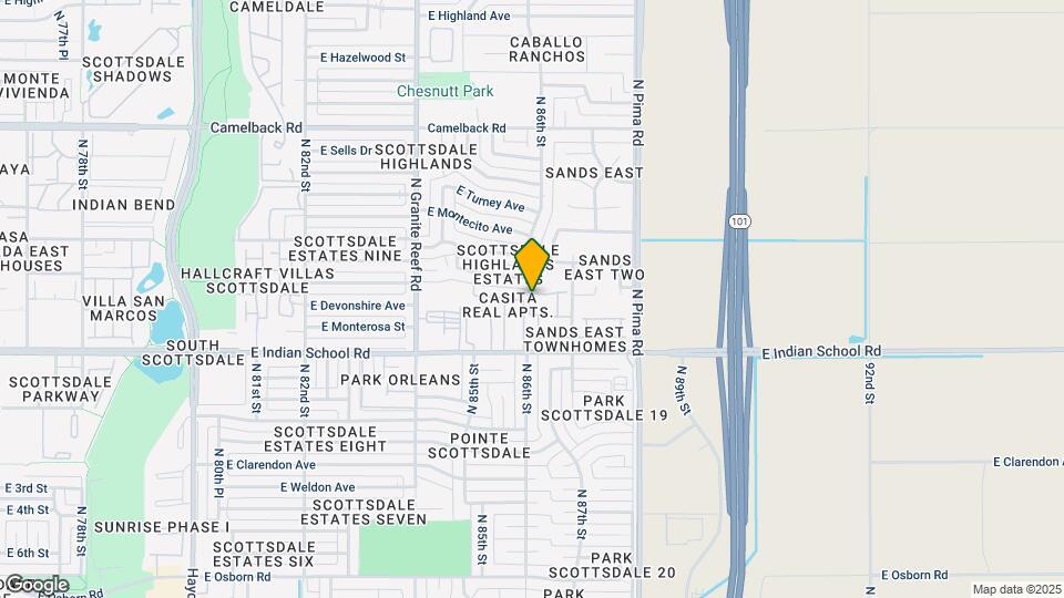 8605 E MacKenzie Dr Mapa y Detalles de la Ubicación