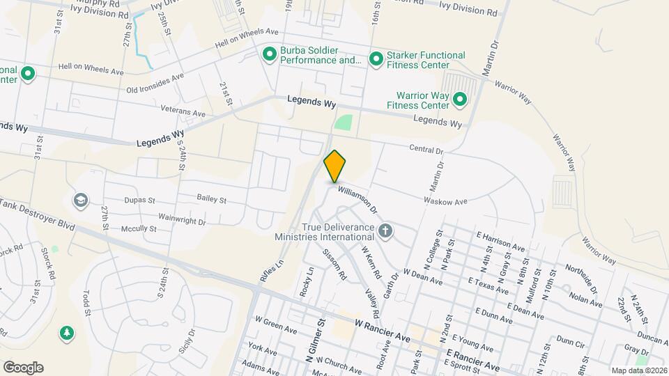 1106 Williamson Dr Mapa y Detalles de la Ubicación