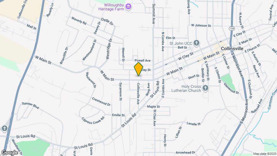 1105 W Main St, Unit 2nd floor Map and Location Details