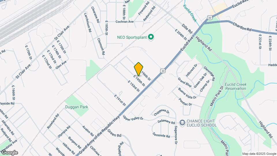 1551 E 195th St Map and Location Details