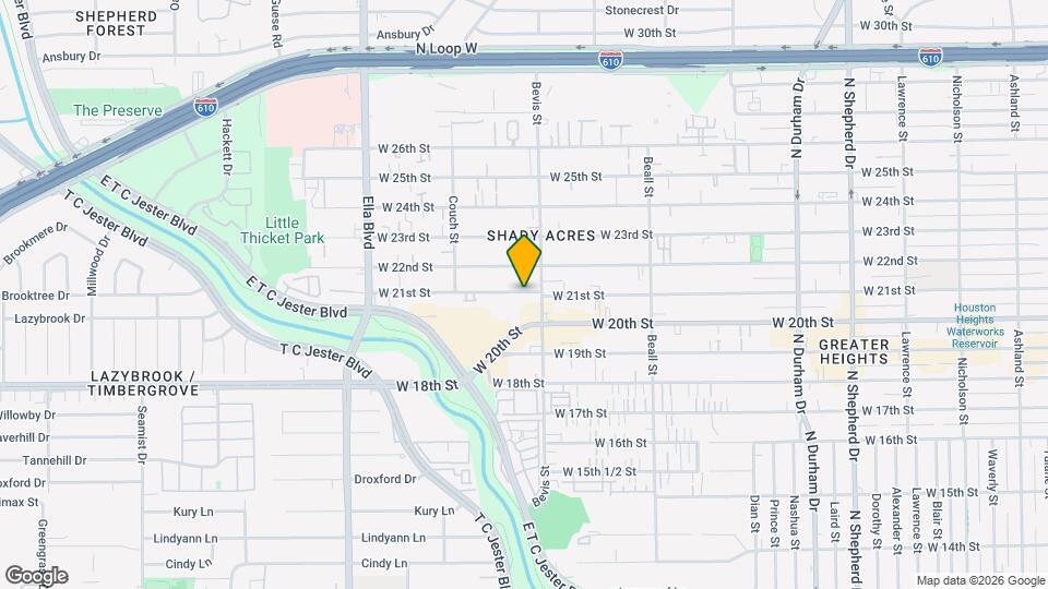 1314 W 21st St Map and Location Details