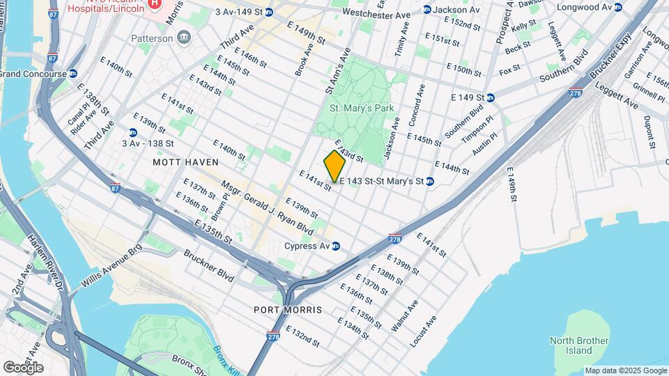 625 E 141st St Map and Location Details