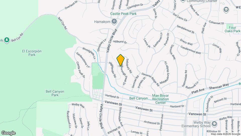 7111 Scarborough Peak Dr Mapa y Detalles de la Ubicación