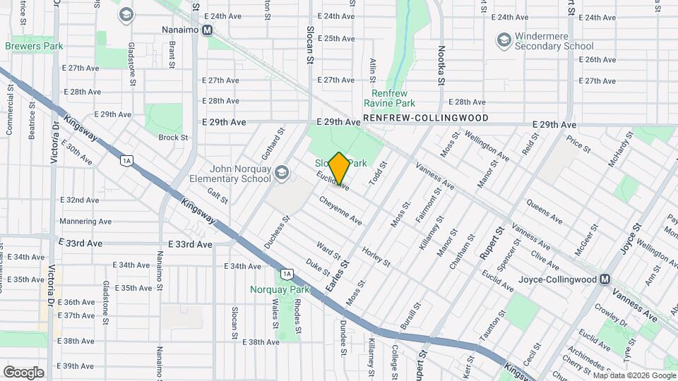 2826 Euclid Av Map and Location Details