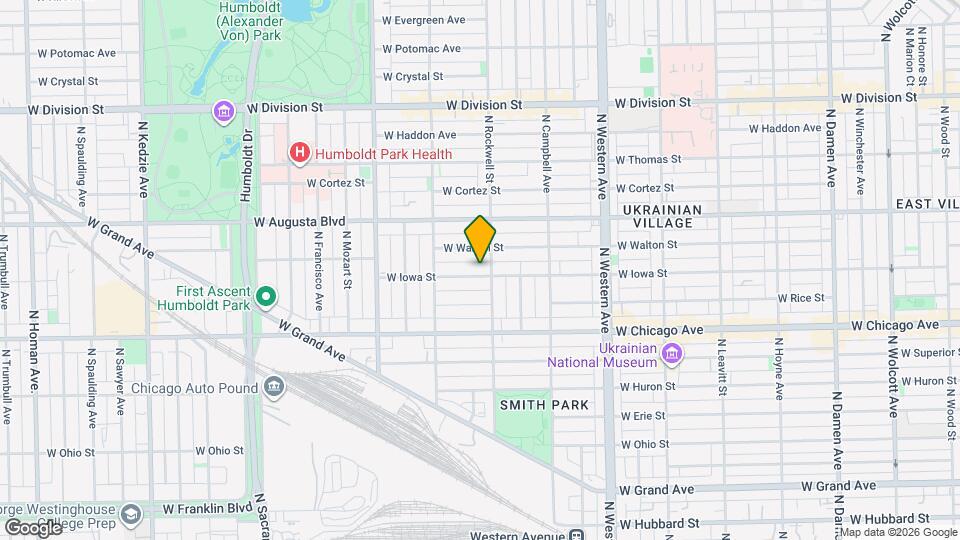2610 W Iowa St, Unit 2F Map and Location Details