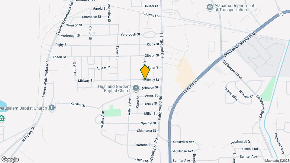 2052 Midway St Map and Location Details