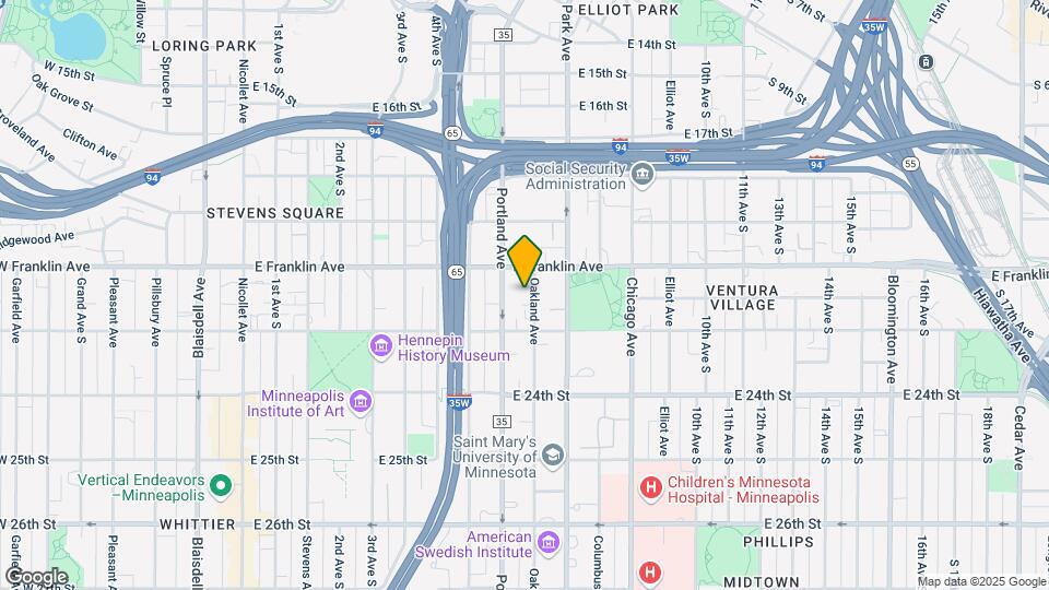 2022 Oakland Ave Map and Location Details