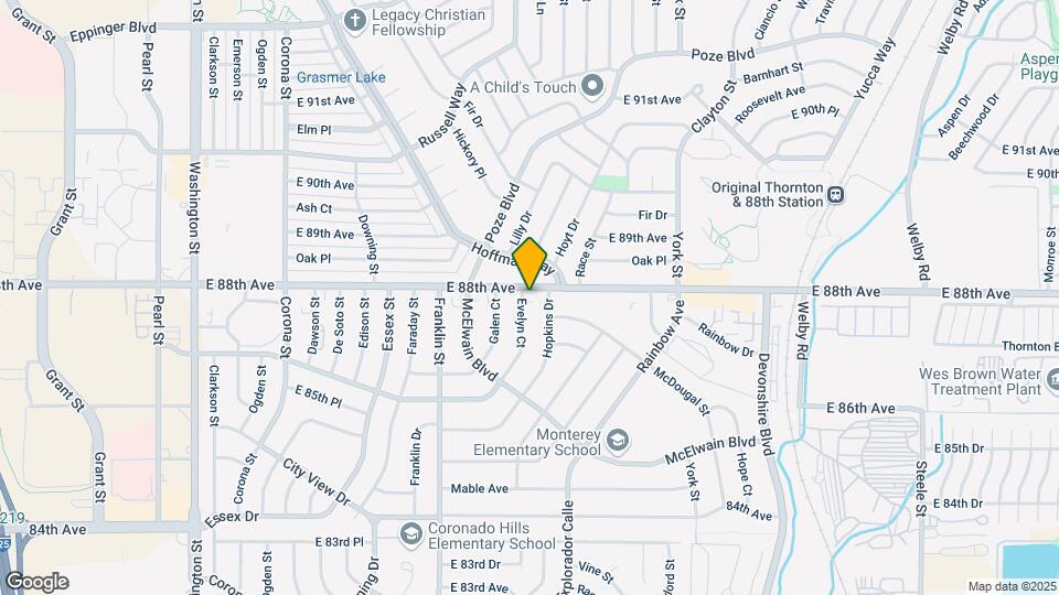 8780 Evelyn Ct Map and Location Details