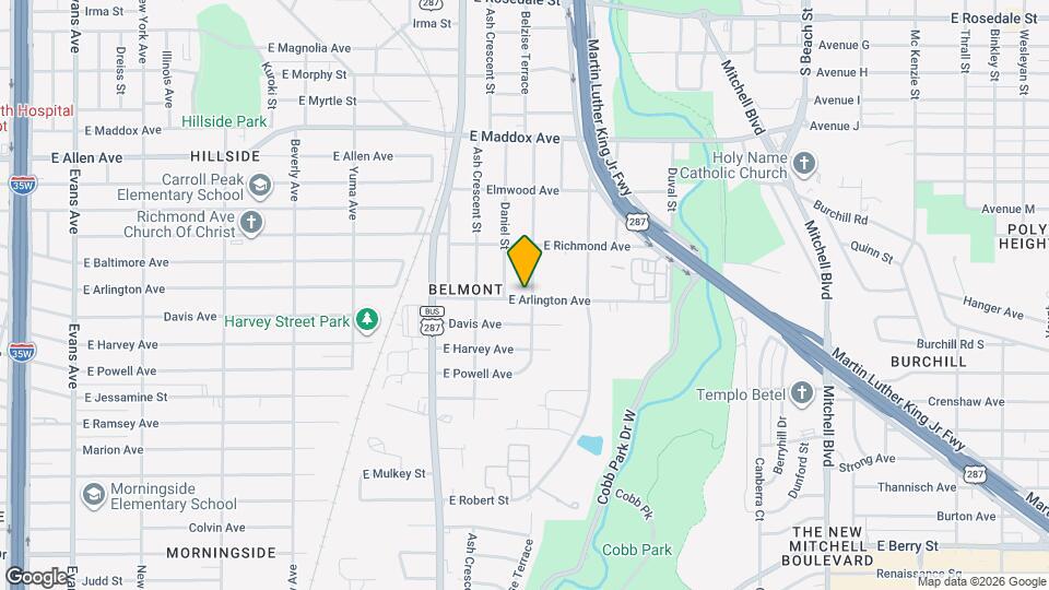 2124 Belzise Terrace Mapa y Detalles de la Ubicación