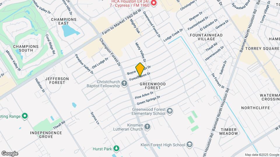 5523 Foresthaven Dr Map and Location Details