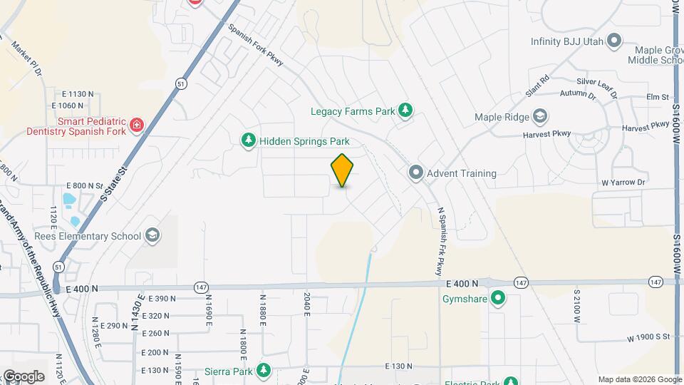 769 Spring Ln Map and Location Details