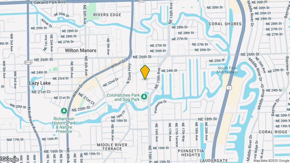 2217 NE 14th Ave Map and Location Details