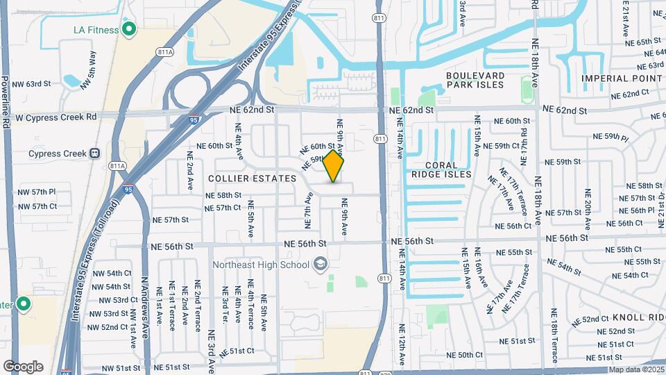 830 NE 58th Ct Map and Location Details