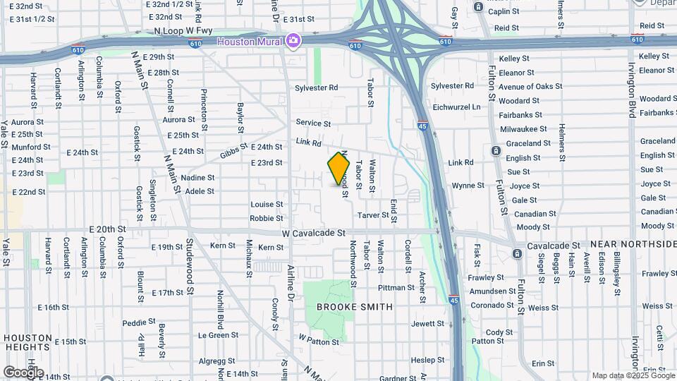 1617 Northwood St Map and Location Details