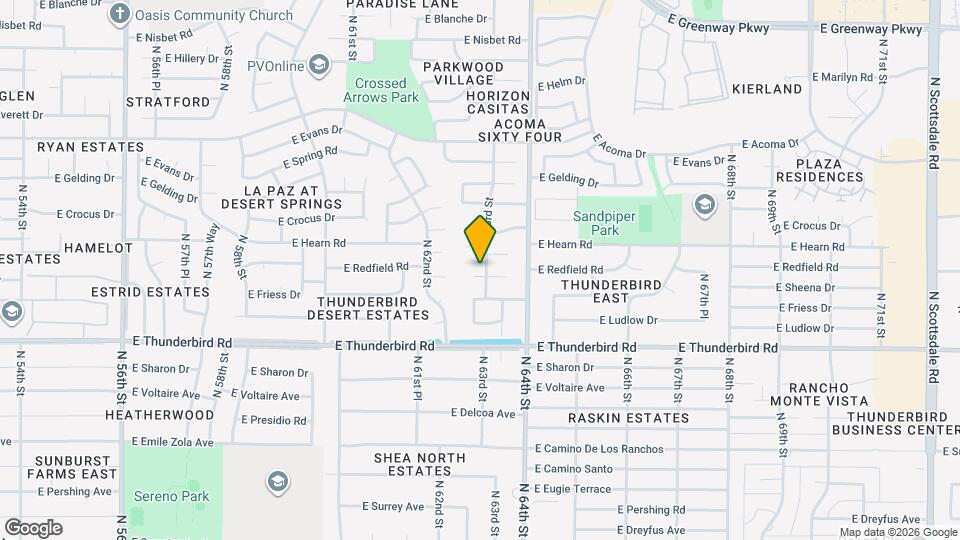 6242 E Redfield Rd Mapa y Detalles de la Ubicación