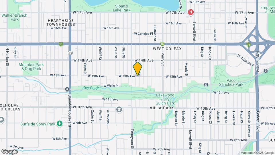 1295 Stuart St Mapa y Detalles de la Ubicación