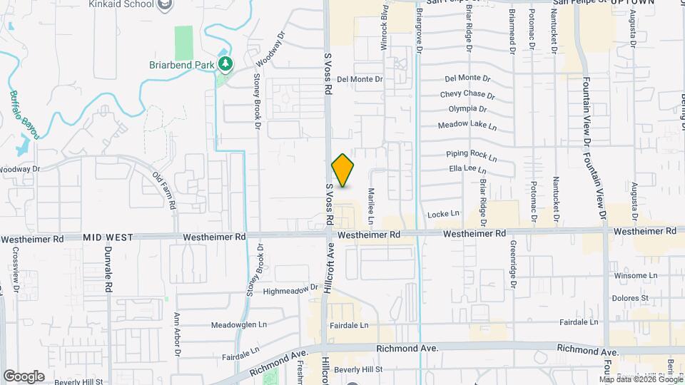 2525 S Voss Rd Map and Location Details