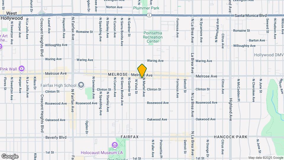 641 N Martel Ave Mapa y Detalles de la Ubicación