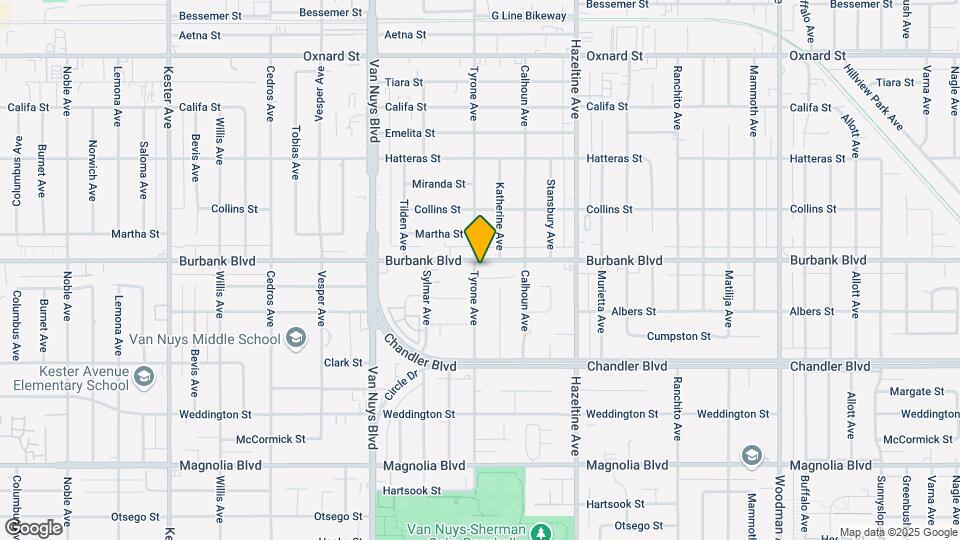 14254 Burbank Blvd Map and Location Details
