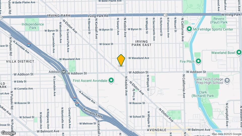 3615 N Sawyer Ave Map and Location Details