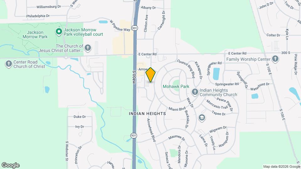 5117 Arrowhead Blvd Map and Location Details