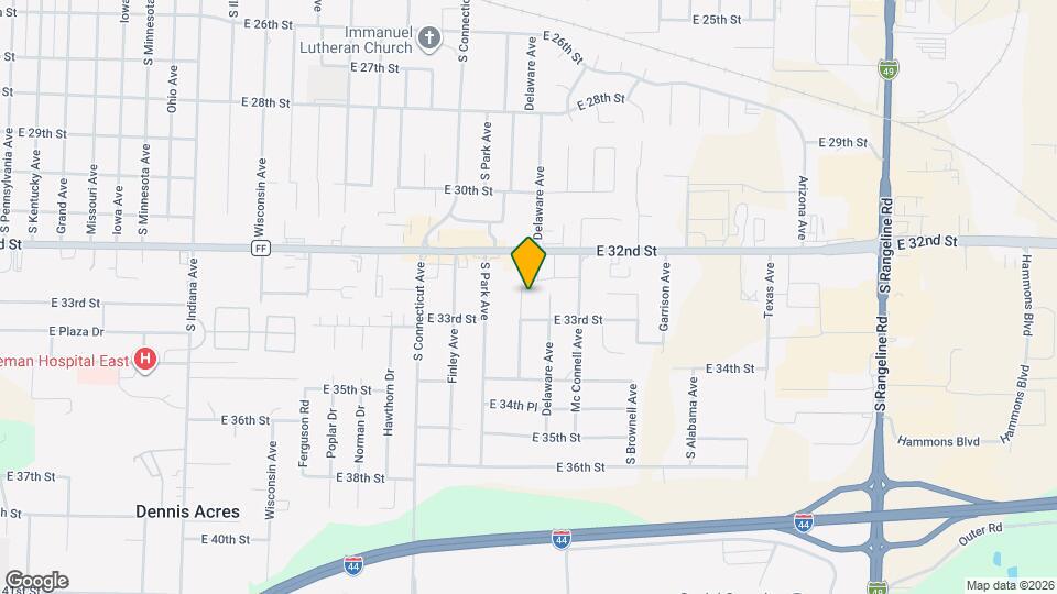 3221 S Highland Ave Map and Location Details