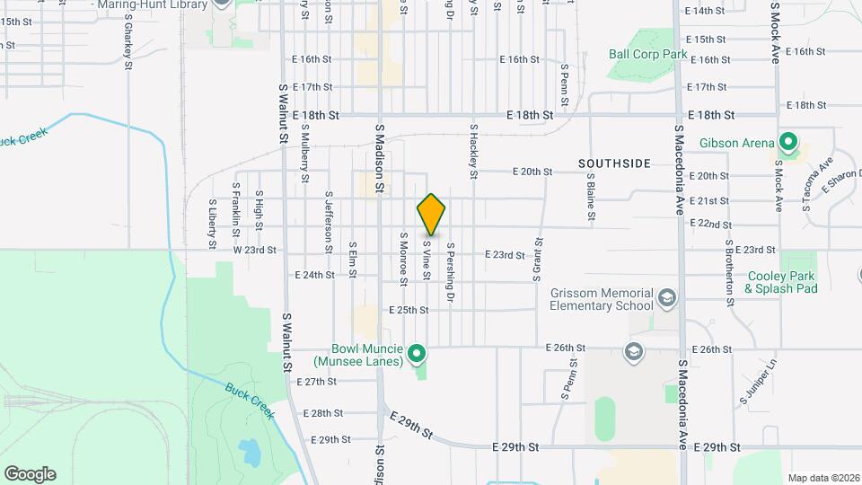 2910 S Vine St Mapa y Detalles de la Ubicación