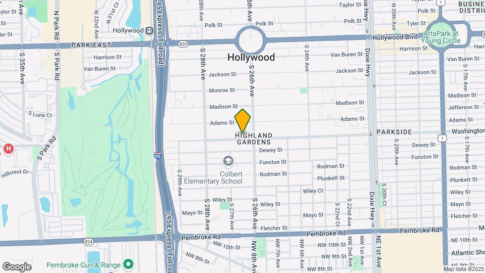 820 S 26th Ct Map and Location Details
