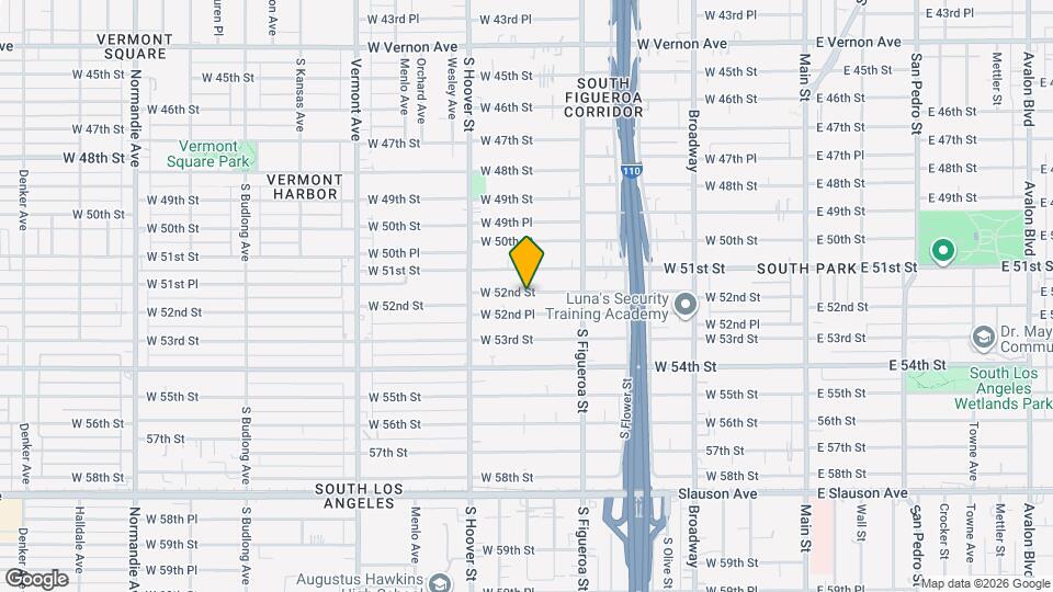 620 W 52nd St Mapa y Detalles de la Ubicación