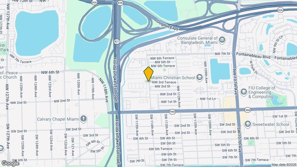 342 NW 114th Ave Map and Location Details