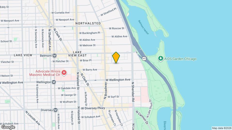 509 W Briar Plz, Unit 2nd Floor Map and Location Details