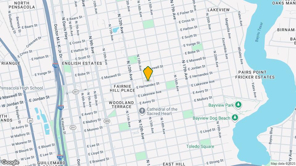 1306 E Hernandez St Map and Location Details