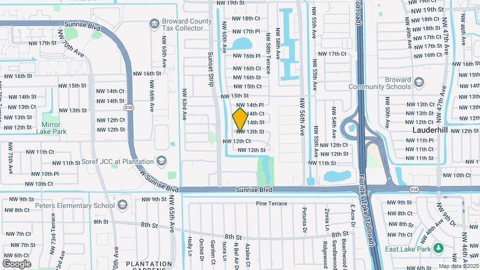 5940 NW 13th St Map and Location Details