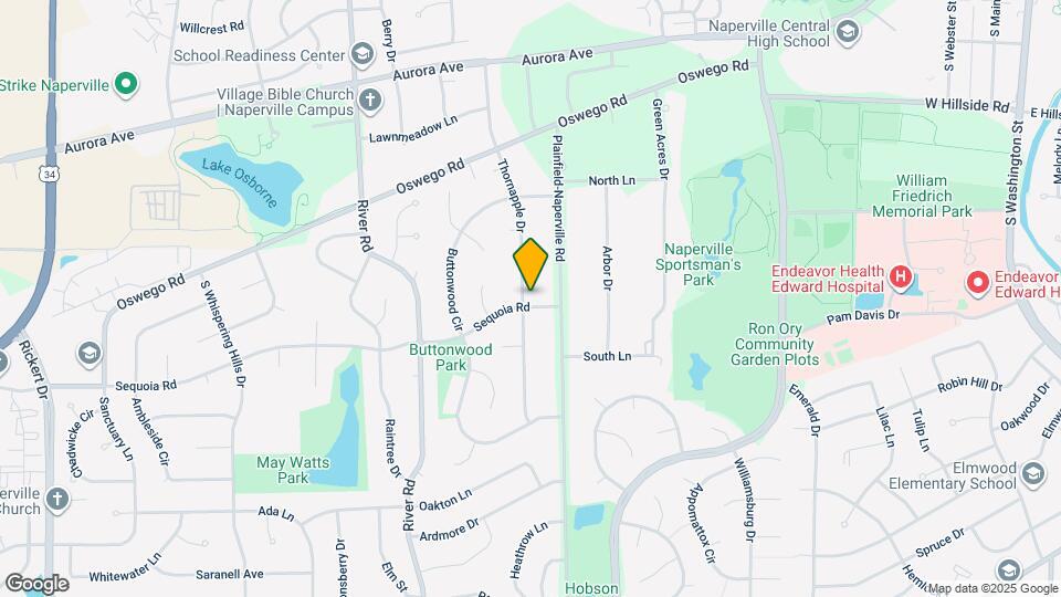 1145 Sequoia Rd Map and Location Details