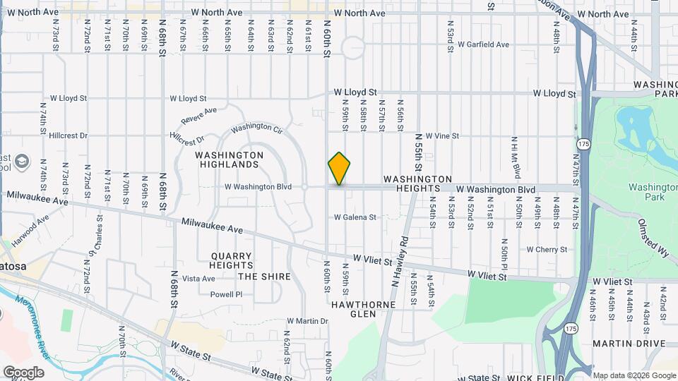 5909 W Washington Blvd Map and Location Details